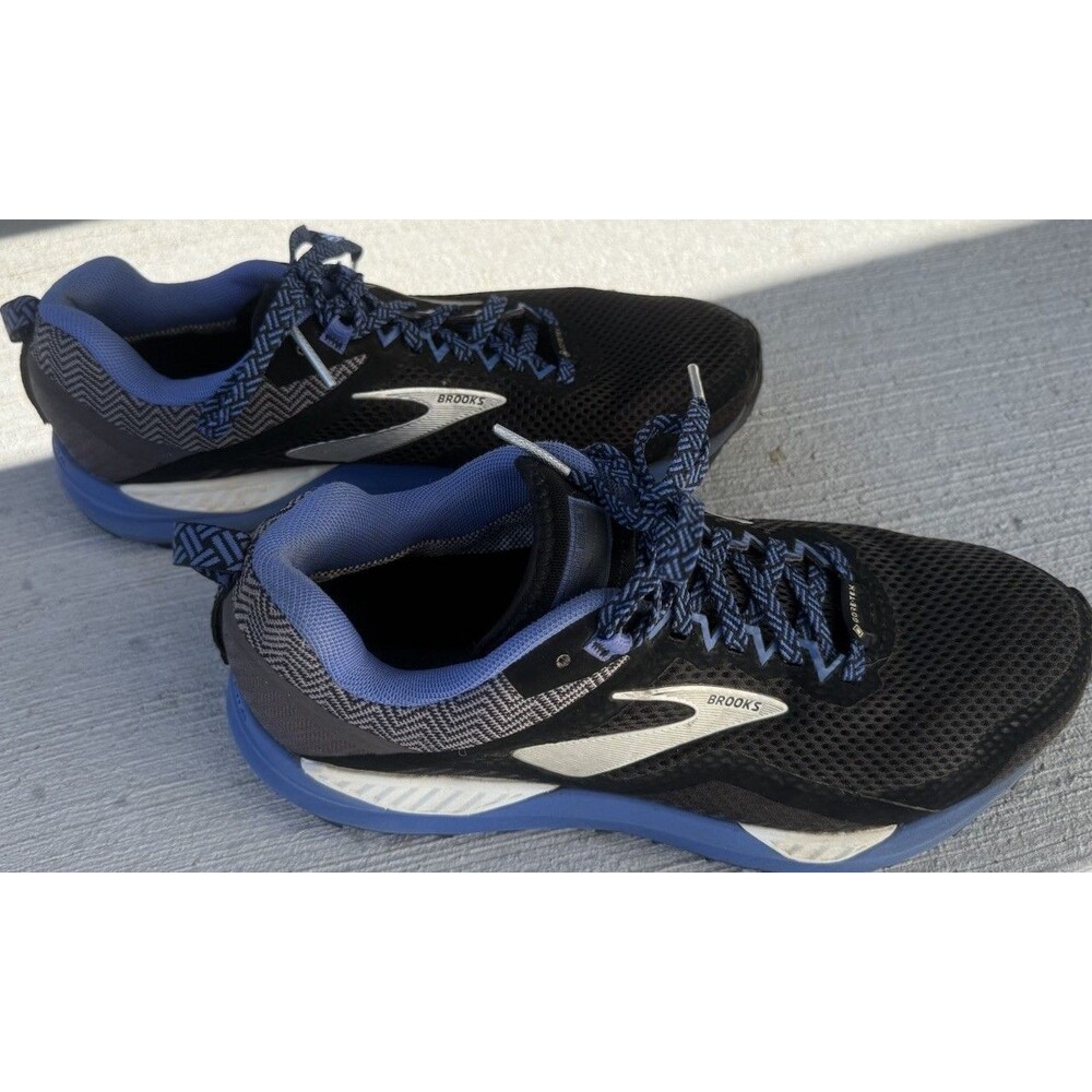 Brooks Cascadia 14 GTX Black Blue Gore-Tex Trail Running Shoes  Women’s 7